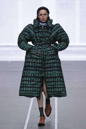 PFW - Anrealage Fecales Runway A model walks the runway during the Anrealage Womenswear Fall Winter 2026-2027 show as part of Paris Fashion Week on March 03, 2026 in Paris, France. Photo by Alain Gil Gonzalez ABACAPRESS.COM Paris France  Copyright: xGonzalezxAlain-Gil ABACAx