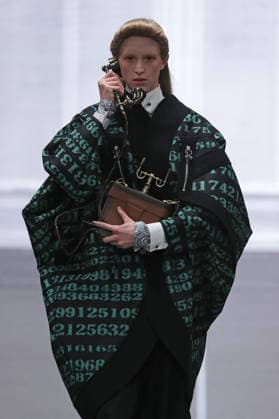 PFW - Anrealage Fecales Runway A model walks the runway during the Anrealage Womenswear Fall Winter 2026-2027 show as part of Paris Fashion Week on March 03, 2026 in Paris, France. Photo by Alain Gil Gonzalez ABACAPRESS.COM Paris France  Copyright: xGonzalezxAlain-Gil ABACAx