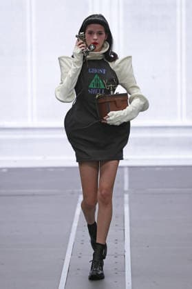 PFW - Anrealage Fecales Runway A model walks the runway during the Anrealage Womenswear Fall Winter 2026-2027 show as part of Paris Fashion Week on March 03, 2026 in Paris, France. Photo by Alain Gil Gonzalez ABACAPRESS.COM Paris France  Copyright: xGonzalezxAlain-Gil ABACAx