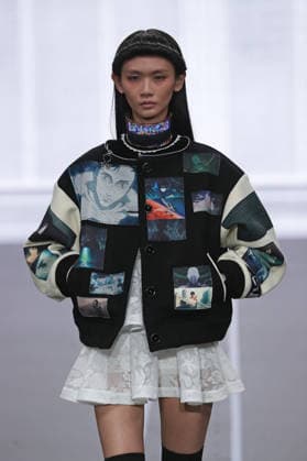 PFW - Anrealage Fecales Runway A model walks the runway during the Anrealage Womenswear Fall Winter 2026-2027 show as part of Paris Fashion Week on March 03, 2026 in Paris, France. Photo by Alain Gil Gonzalez ABACAPRESS.COM Paris France  Copyright: xGonzalezxAlain-Gil ABACAx