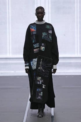 PFW - Anrealage Fecales Runway A model walks the runway during the Anrealage Womenswear Fall Winter 2026-2027 show as part of Paris Fashion Week on March 03, 2026 in Paris, France. Photo by Alain Gil Gonzalez ABACAPRESS.COM Paris France  Copyright: xGonzalezxAlain-Gil ABACAx