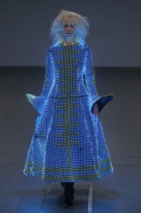PFW - Anrealage Fecales Runway A model walks the runway during the Anrealage Womenswear Fall Winter 2026-2027 show as part of Paris Fashion Week on March 03, 2026 in Paris, France. Photo by Alain Gil Gonzalez ABACAPRESS.COM Paris France  Copyright: xGonzalezxAlain-Gil ABACAx