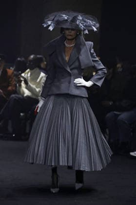 PFW - Matieres Fecales Runway A model walks the runway during the Matieres Fecales Womenswear Fall Winter 2026-2027 show as part of Paris Fashion Week on March 03, 2026 in Paris, France. Photo by Alain Gil Gonzalez ABACAPRESS.COM Paris France  Copyright: xGonzalezxAlain-Gil ABACAx