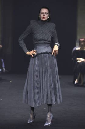 PFW - Matieres Fecales Runway A model walks the runway during the Matieres Fecales Womenswear Fall Winter 2026-2027 show as part of Paris Fashion Week on March 03, 2026 in Paris, France. Photo by Alain Gil Gonzalez ABACAPRESS.COM Paris France  Copyright: xGonzalezxAlain-Gil ABACAx