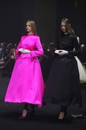 PFW - Matieres Fecales Runway A model walks the runway during the Matieres Fecales Womenswear Fall Winter 2026-2027 show as part of Paris Fashion Week on March 03, 2026 in Paris, France. Photo by Alain Gil Gonzalez ABACAPRESS.COM Paris France  Copyright: xGonzalezxAlain-Gil ABACAx