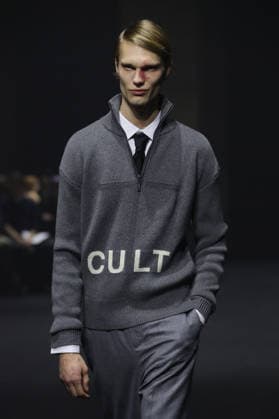 PFW - Matieres Fecales Runway A model walks the runway during the Matieres Fecales Womenswear Fall Winter 2026-2027 show as part of Paris Fashion Week on March 03, 2026 in Paris, France. Photo by Alain Gil Gonzalez ABACAPRESS.COM Paris France  Copyright: xGonzalezxAlain-Gil ABACAx