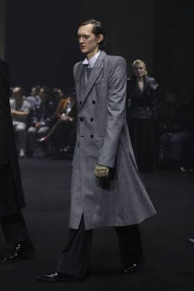 PFW - Matieres Fecales Runway A model walks the runway during the Matieres Fecales Womenswear Fall Winter 2026-2027 show as part of Paris Fashion Week on March 03, 2026 in Paris, France. Photo by Alain Gil Gonzalez ABACAPRESS.COM Paris France  Copyright: xGonzalezxAlain-Gil ABACAx