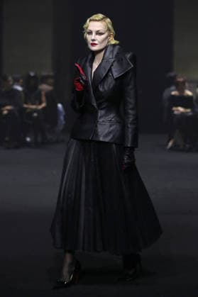 PFW - Matieres Fecales Runway A model walks the runway during the Matieres Fecales Womenswear Fall Winter 2026-2027 show as part of Paris Fashion Week on March 03, 2026 in Paris, France. Photo by Alain Gil Gonzalez ABACAPRESS.COM Paris France  Copyright: xGonzalezxAlain-Gil ABACAx