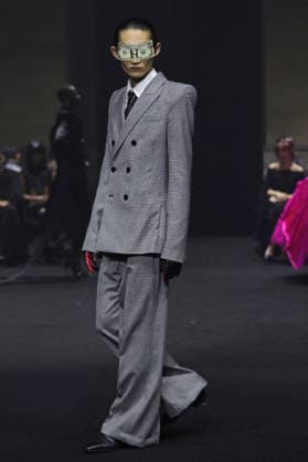 PFW - Matieres Fecales Runway A model walks the runway during the Matieres Fecales Womenswear Fall Winter 2026-2027 show as part of Paris Fashion Week on March 03, 2026 in Paris, France. Photo by Alain Gil Gonzalez ABACAPRESS.COM Paris France  Copyright: xGonzalezxAlain-Gil ABACAx