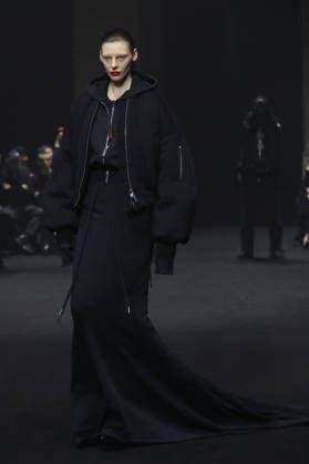 PFW - Matieres Fecales Runway A model walks the runway during the Matieres Fecales Womenswear Fall Winter 2026-2027 show as part of Paris Fashion Week on March 03, 2026 in Paris, France. Photo by Alain Gil Gonzalez ABACAPRESS.COM Paris France  Copyright: xGonzalezxAlain-Gil ABACAx