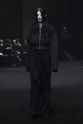 PFW - Matieres Fecales Runway A model walks the runway during the Matieres Fecales Womenswear Fall Winter 2026-2027 show as part of Paris Fashion Week on March 03, 2026 in Paris, France. Photo by Alain Gil Gonzalez ABACAPRESS.COM Paris France  Copyright: xGonzalezxAlain-Gil ABACAx