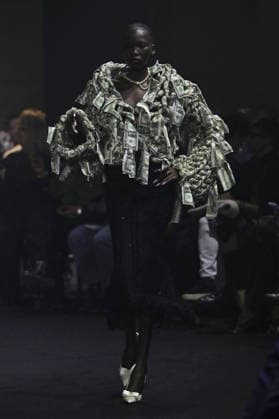 PFW - Matieres Fecales Runway A model walks the runway during the Matieres Fecales Womenswear Fall Winter 2026-2027 show as part of Paris Fashion Week on March 03, 2026 in Paris, France. Photo by Alain Gil Gonzalez ABACAPRESS.COM Paris France  Copyright: xGonzalezxAlain-Gil ABACAx