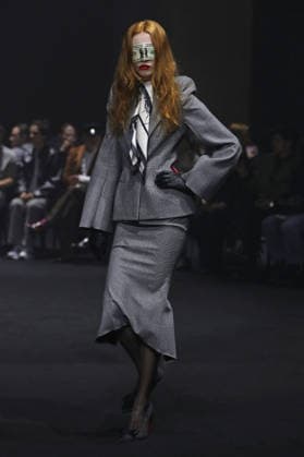 PFW - Matieres Fecales Runway A model walks the runway during the Matieres Fecales Womenswear Fall Winter 2026-2027 show as part of Paris Fashion Week on March 03, 2026 in Paris, France. Photo by Alain Gil Gonzalez ABACAPRESS.COM Paris France  Copyright: xGonzalezxAlain-Gil ABACAx