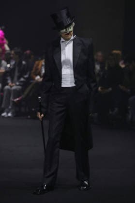 PFW - Matieres Fecales Runway A model walks the runway during the Matieres Fecales Womenswear Fall Winter 2026-2027 show as part of Paris Fashion Week on March 03, 2026 in Paris, France. Photo by Alain Gil Gonzalez ABACAPRESS.COM Paris France  Copyright: xGonzalezxAlain-Gil ABACAx