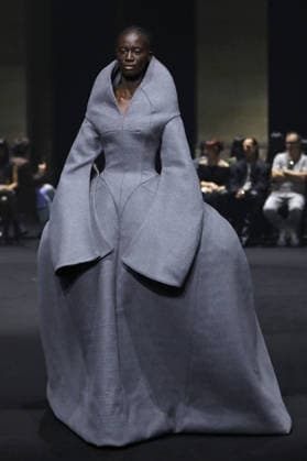 PFW - Matieres Fecales Runway A model walks the runway during the Matieres Fecales Womenswear Fall Winter 2026-2027 show as part of Paris Fashion Week on March 03, 2026 in Paris, France. Photo by Alain Gil Gonzalez ABACAPRESS.COM Paris France  Copyright: xGonzalezxAlain-Gil ABACAx