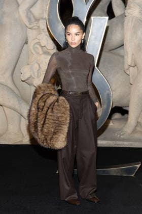 Zoë Kravitz Photocall of Saint Laurent Collection Femme Prêt à Porter Automne Hiver 2026 2027 fashion show during Paris Fashion Week on march 3rd 2026 Cyril Moreau Bestimage Photocall of Saint Laurent Women Ready to Wear Fall Winter 2026 2027 Collection fashion show, during Paris Fashion Week on march 3rd 2026 Paris France  Copyright: xCyrilxMoreaux xBestimagexCyrilxMoreaux xBestimagex