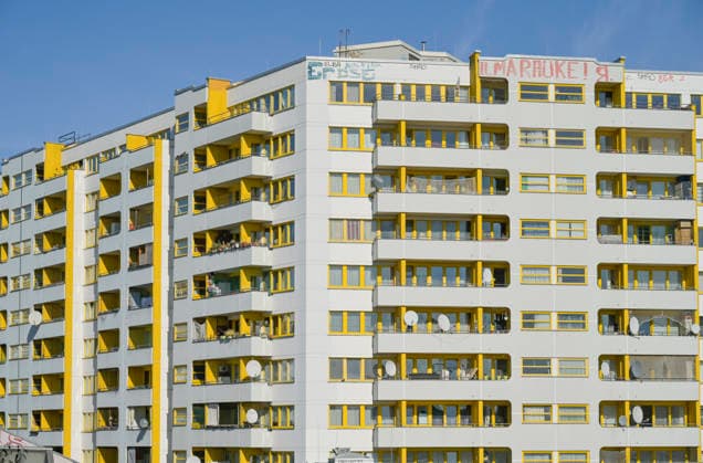 Sozialwohnungen, Kreuzberger Zentrum, Kottbusser Tor, Kreuzberg, Berlin, Deutschland *** Social housing, Kreuzberg center, Kottbusser Tor, Kreuzberg, Berlin, Germany