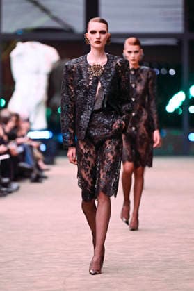 Saint Laurent fashion show Womens Ready to Wear Fall Winter 2026 2027 Collection during Paris Fashion Week PFW on March 3, 2026 Saint Laurent fashion show Womens Ready to Wear Fall Winter 2026 2027 Collection during Paris Fashion Week PFW on March 3, 2026 Paris France  Copyright: xAgencex xBestimagexAgencex xBestimagex