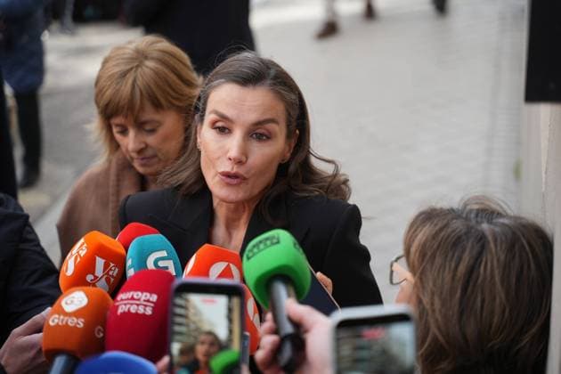 Spanish Queen Letizia during burial of Fernando Onega in Madrid on Wednesday, 4 March 2026. Cordon Press 