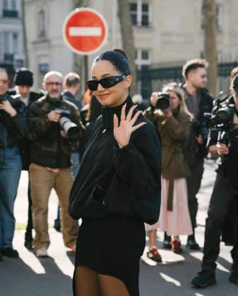 Lena Mahfouf Lena Situations at Courrèges Collection Femme Prêt à Porter Automne Hiver 2026 2027 fashion show during Paris Fashion Week, March 4, 2026 Sam Delpech Bestimage Celebrities at Courrèges Women Ready to Wear Fall Winter 2026 2027 Collection fashion show, during Paris Fashion Week Paris France  Copyright: xSamxDelpechx xBestimagexSamxDelpechx xBestimagex
