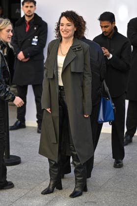 PFW Courreges Outside Arrivals Coralie Fargeat arriving at Courreges show during Fashion Week in Paris, France on March 4, 2026. Photo by Julien Reynaud APS-Medias ABACAPRESS.COM Paris France  Copyright: xReynaudxJulien APS-Medias ABACAx