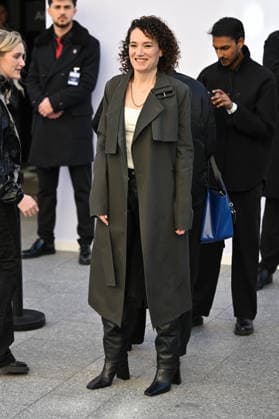 PFW Courreges Outside Arrivals Coralie Fargeat arriving at Courreges show during Fashion Week in Paris, France on March 4, 2026. Photo by Julien Reynaud APS-Medias ABACAPRESS.COM Paris France  Copyright: xReynaudxJulien APS-Medias ABACAx