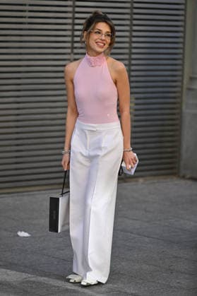 PFW Courreges Outside Arrivals Influencer arriving at Courreges show during Fashion Week in Paris, France on March 4, 2026. Photo by Julien Reynaud APS-Medias ABACAPRESS.COM Paris France  Copyright: xReynaudxJulien APS-Medias ABACAx