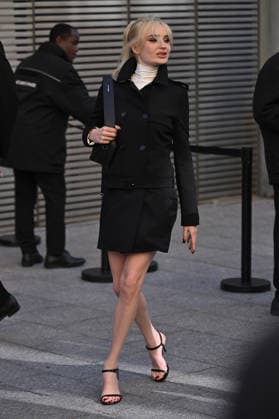 PFW Courreges Outside Arrivals Kim Petras arriving at Courreges show during Fashion Week in Paris, France on March 4, 2026. Photo by Julien Reynaud APS-Medias ABACAPRESS.COM Paris France  Copyright: xReynaudxJulien APS-Medias ABACAx