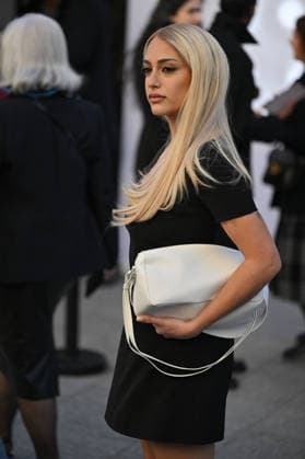 PFW Courreges Outside Arrivals Influencer arriving at Courreges show during Fashion Week in Paris, France on March 4, 2026. Photo by Julien Reynaud APS-Medias ABACAPRESS.COM Paris France  Copyright: xReynaudxJulien APS-Medias ABACAx