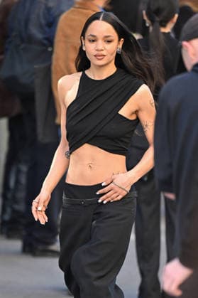 PFW Courreges Outside Arrivals Toccororo arriving at Courreges show during Fashion Week in Paris, France on March 4, 2026. Photo by Julien Reynaud APS-Medias ABACAPRESS.COM Paris France  Copyright: xReynaudxJulien APS-Medias ABACAx