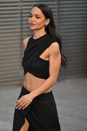 PFW Courreges Outside Arrivals Toccororo arriving at Courreges show during Fashion Week in Paris, France on March 4, 2026. Photo by Julien Reynaud APS-Medias ABACAPRESS.COM Paris France  Copyright: xReynaudxJulien APS-Medias ABACAx