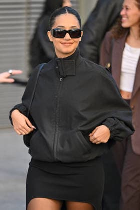 PFW Courreges Outside Arrivals Lena Mahfouf Situations arriving at Courreges show during Fashion Week in Paris, France on March 4, 2026. Photo by Julien Reynaud APS-Medias ABACAPRESS.COM Paris France  Copyright: xReynaudxJulien APS-Medias ABACAx