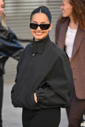 PFW Courreges Outside Arrivals Lena Mahfouf Situations arriving at Courreges show during Fashion Week in Paris, France on March 4, 2026. Photo by Julien Reynaud APS-Medias ABACAPRESS.COM Paris France  Copyright: xReynaudxJulien APS-Medias ABACAx