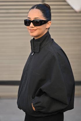 PFW Courreges Outside Arrivals Lena Mahfouf Situations arriving at Courreges show during Fashion Week in Paris, France on March 4, 2026. Photo by Julien Reynaud APS-Medias ABACAPRESS.COM Paris France  Copyright: xReynaudxJulien APS-Medias ABACAx