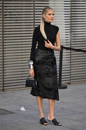 PFW Courreges Outside Arrivals Elena Perminova arriving at Courreges show during Fashion Week in Paris, France on March 4, 2026. Photo by Julien Reynaud APS-Medias ABACAPRESS.COM Paris France  Copyright: xReynaudxJulien APS-Medias ABACAx