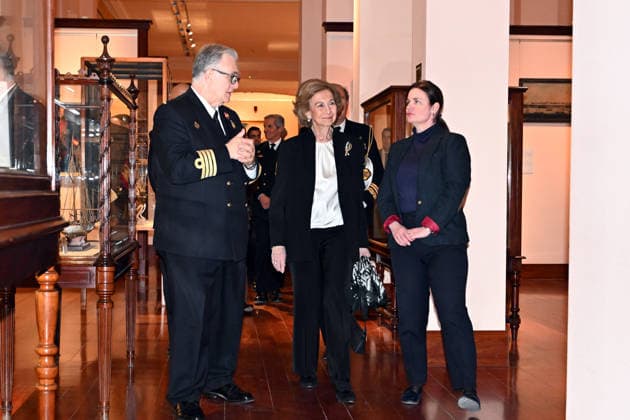 Queen Sofia visits the exhibition The flag that came from the sea The colors that identify us Queen Sofia during her visit to the exhibition The flag that came from the sea The colors that identify us at the Naval Museum, on March 4, 2026, in Madrid Spain The exhibition, which brings together 57 original pieces, commemorates the decision of Charles III, in May 1785, to provide the ships of the Royal Navy with a flag easily visible and recognizable from a great distance at sea FAMOUS EXHIBITION NAVAL MUSEUM José Madrid Madrid Madrid Spain  Copyright: xJosÃ xOlivax 7337007
