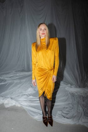 PFW - Balmain Front Row Diane Kruger on the front row of the Balmain fashion show as part of Paris Fashion Week Fall 2026 on March 4, 2026 in Paris, France. Photo by Alexis Jumeau ABACAPRESS.COM Paris France  Copyright: xJumeauxAlexis ABACAx