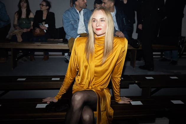 PFW - Balmain Front Row Diane Kruger on the front row of the Balmain fashion show as part of Paris Fashion Week Fall 2026 on March 4, 2026 in Paris, France. Photo by Alexis Jumeau ABACAPRESS.COM Paris France  Copyright: xJumeauxAlexis ABACAx