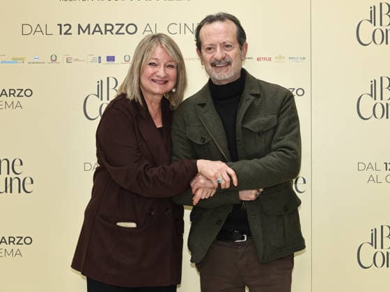 Rome, Le Meridien Hotel, photocall for the film The Common Good. Pictured: Margherita Romaniello, Rocco Papaleo  Copyright: xMarcoxProvvisionatox xipa-agency.netx xMarcoxProvvisionatox IPA_Agency_IPA72370101