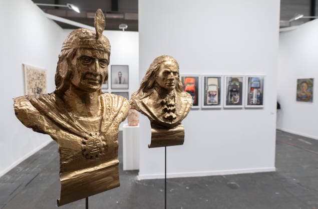 The 45th edition of the International Contemporary Art Fair of Spain ARCO kicks off Works exhibited during the 45th edition of the International Contemporary Art Fair of Spain ARCO at IFEMA, on March 4, 2026, in Madrid Spain The contemporary art fair ARCOmadrid kicks off this Wednesday at IFEMA Madrid in an edition in which both galleries and artists demand a reduction of the cultural VAT as it already happened last year, In which the future and AI will be protagonists again, as well as the absence for the first time of the Helga de Alvear gallery, present at the fair since its first edition 04 MARCH 2026 ART FAIR EXHIBITION Madrid Madrid Spain  Copyright: xAlbertoxOrtegax 7337923
