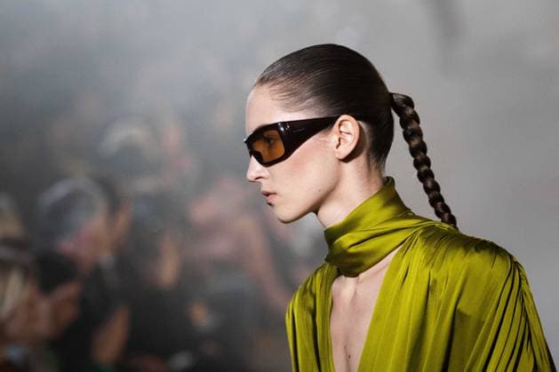 PFW - Balmain Runway A model walks the runway during the Balmain Womenswear Fall Winter 2026-2027 show as part of Paris Fashion Week on March 04, 2026 in Paris, France. Photo by Alexis Jumeau ABACAPRESS.COM Paris France  Copyright: xJumeauxAlexis ABACAx