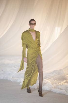 PFW - Balmain Runway A model walks the runway during the Balmain Womenswear Fall Winter 2026-2027 show as part of Paris Fashion Week on March 04, 2026 in Paris, France. Photo by Alexis Jumeau ABACAPRESS.COM Paris France  Copyright: xJumeauxAlexis ABACAx