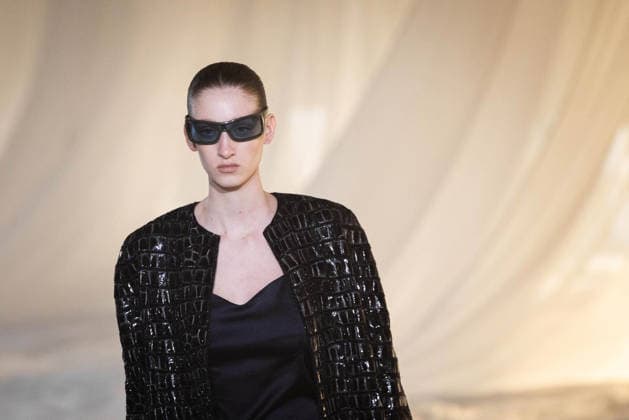 PFW - Balmain Runway A model walks the runway during the Balmain Womenswear Fall Winter 2026-2027 show as part of Paris Fashion Week on March 04, 2026 in Paris, France. Photo by Alexis Jumeau ABACAPRESS.COM Paris France  Copyright: xJumeauxAlexis ABACAx