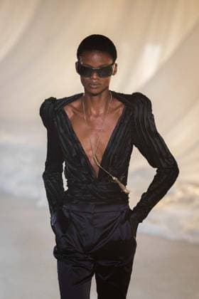 PFW - Balmain Runway A model walks the runway during the Balmain Womenswear Fall Winter 2026-2027 show as part of Paris Fashion Week on March 04, 2026 in Paris, France. Photo by Alexis Jumeau ABACAPRESS.COM Paris France  Copyright: xJumeauxAlexis ABACAx