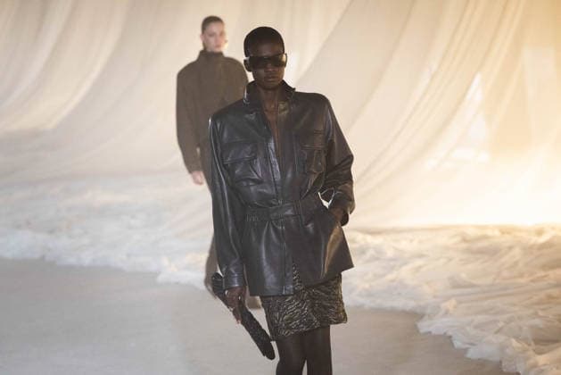 PFW - Balmain Runway A model walks the runway during the Balmain Womenswear Fall Winter 2026-2027 show as part of Paris Fashion Week on March 04, 2026 in Paris, France. Photo by Alexis Jumeau ABACAPRESS.COM Paris France  Copyright: xJumeauxAlexis ABACAx