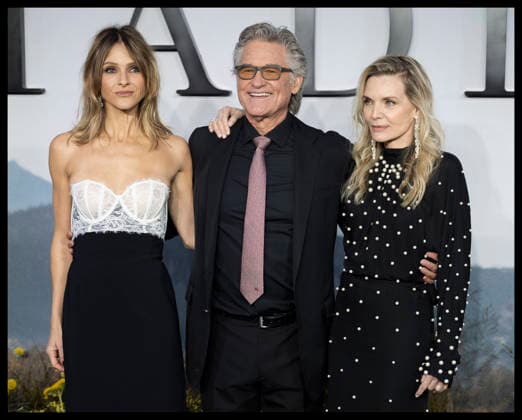 . 04 03 2026. London, United Kingdom. Beau Garrett, Kurt Russell and Michelle Pfeiffer at The Madison premiere in London.  xStephenxLockx xi-Imagesx IIM-26608-0046