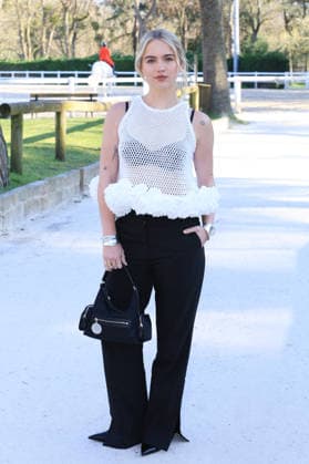 Jerome Domine - PFW - Stella McCartney Photocall - Bela Emma Brooks pictured at photocall of the Stella McCartney fashion show during Paris Fashion Week on March 4, 2026 in Paris, France. Photo by Jerome Domine ABACAPRESS.COM Paris France  Copyright: xDominexJerome ABACAx