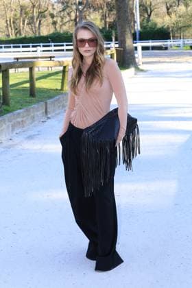 Jerome Domine - PFW - Stella McCartney Photocall - Bela Camille Razat pictured at photocall of the Stella McCartney fashion show during Paris Fashion Week on March 4, 2026 in Paris, France. Photo by Jerome Domine ABACAPRESS.COM Paris France  Copyright: xDominexJerome ABACAx