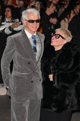 PFW Tom Ford Outside Arrivals Baz Luhrmann and Catherine Martin arriving at the Tom Ford show during Fashion Week in Paris, France on March 4, 2026. Photo by Julien Reynaud APS-Medias ABACAPRESS.COM Paris France  Copyright: xReynaudxJulien APS-Medias ABACAx