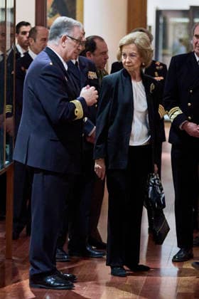 March 4, 2026, Madrid, Madrid, Spain: QUEEN SOFIA visits the exhibition The flag that came from the sea. The colours that identify us Madrid Spain - ZUMAc260 20260304_zep_c260_003 Copyright: xMikexChicorrox